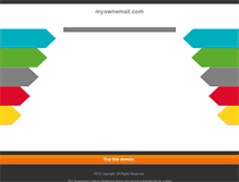 Tablet Screenshot of myownemail.com